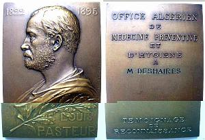 MEDAILLES D AFN 240 Medaille Louis Pasteur